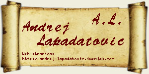 Andrej Lapadatović vizit kartica